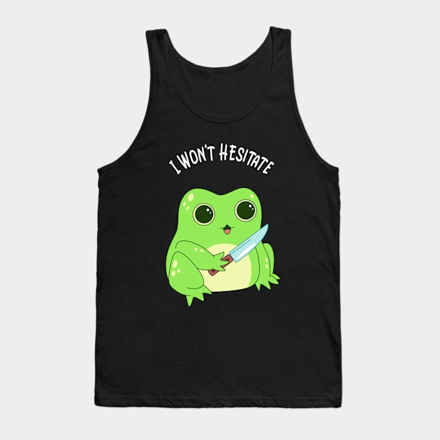 Crazy Kawaii Frog Funny Humor Irony Tank Top by Foxxy Merch